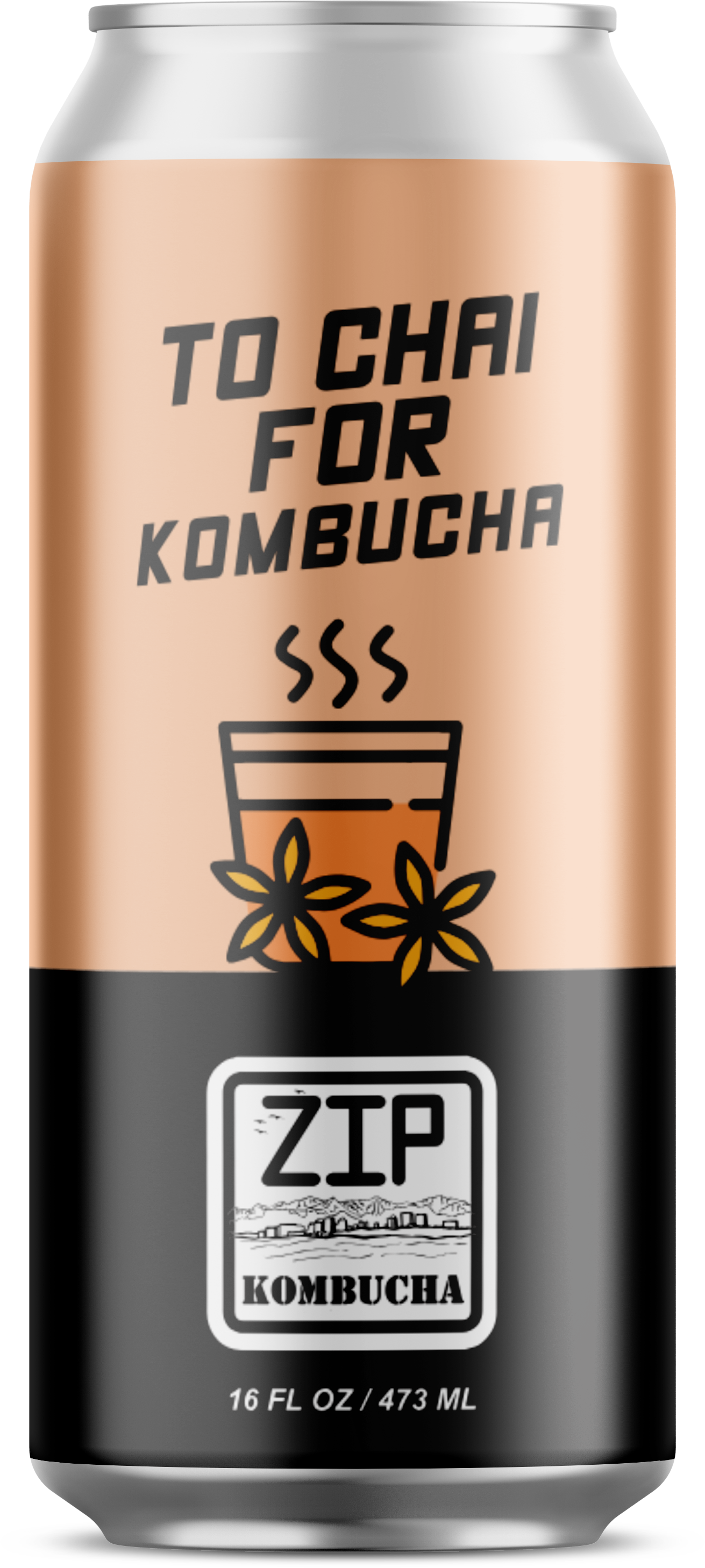 To Chai For seasonal chai-spiced kombucha by Zip Kombucha Anchorage
